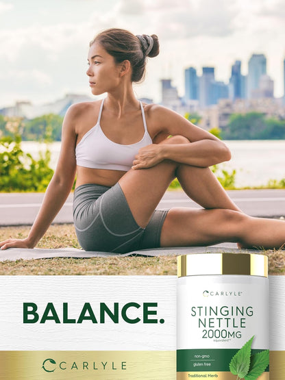 Carlyle Stinging Nettle Leaf Extract Supplement | 300 Capsules