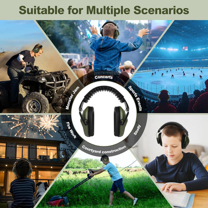 Floriogra Noise Cancelling Headphones for Kids, Kids Ear Protection 28dB SNR Noise Reduction Ear Muffs for Toddler/Children, Hearing Protection for Monster Jam, Concerts, Fireworks