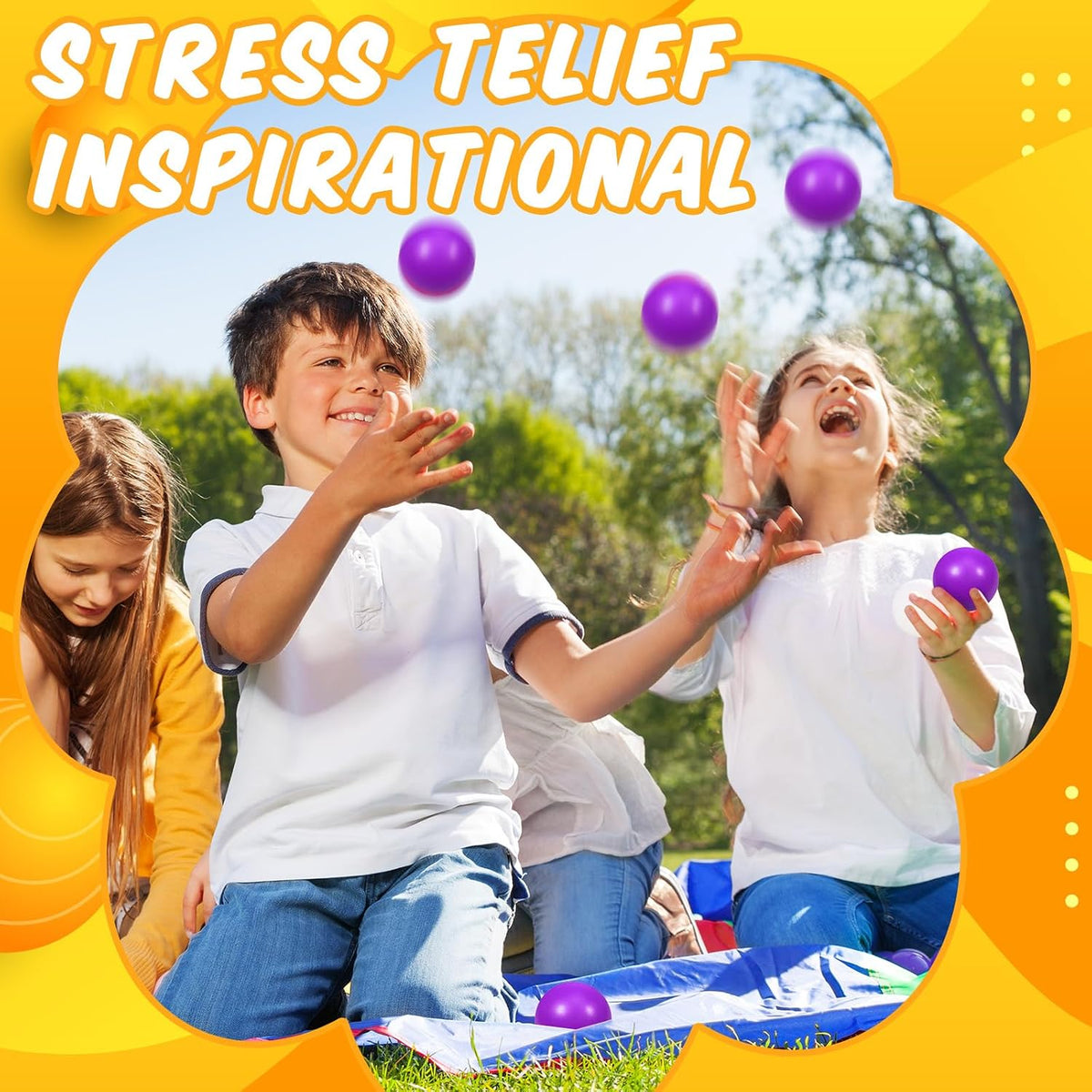 12 Pcs Blue Foam Stress Ball Squeeze Stress Relief Balls for Kids and Adults Hand Exercise Sensory Relief Toys for Anxiety ADHD Autism （Blue）