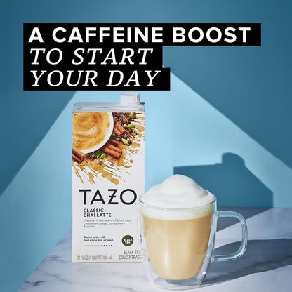TAZO Classic Chai Latte Concentrate, 32 oz Carton