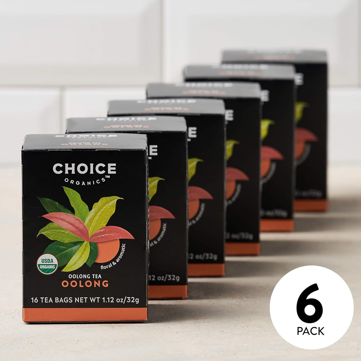 Choice Organics Oolong Tea, 16 Tea Bags (6 Pack)