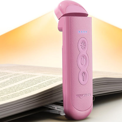 HIONXMGA Rechargeable Book Light,Clip-On Reading Light for Books in Bed