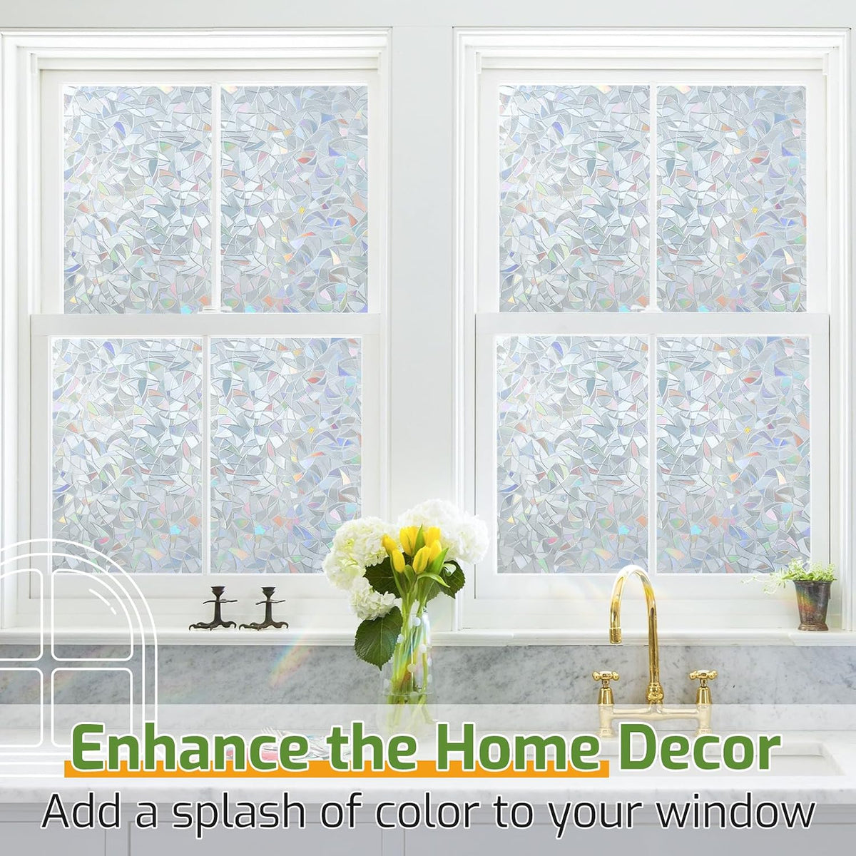 LUTE Blackout Window Film, Window Tint for Home Privacy, 17.5" x 78.7"