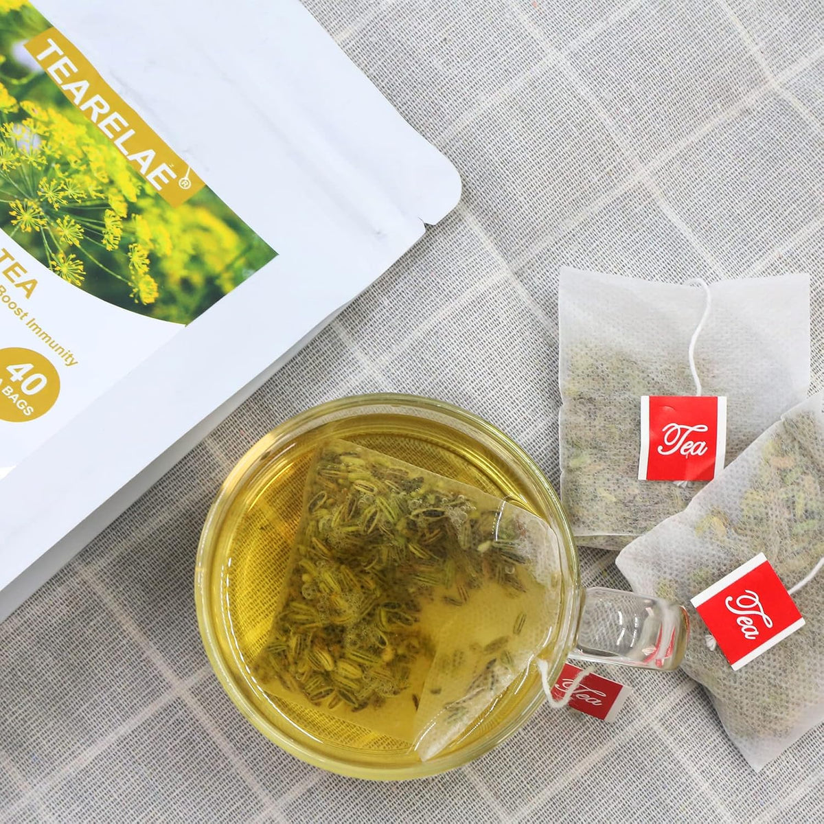 TEARELAE Fennel Tea, 40 Herbal Tea Bags, Te De Hinojo