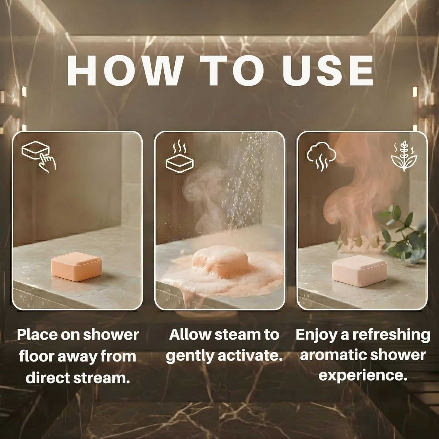 Eucalyptus Shower Steamers Aromatherapy – 7 Long Lasting Essential Oil Shower Bombs – Large Spa Tablets for Relaxation – Made in USA, Self Care Gift for Men & Women