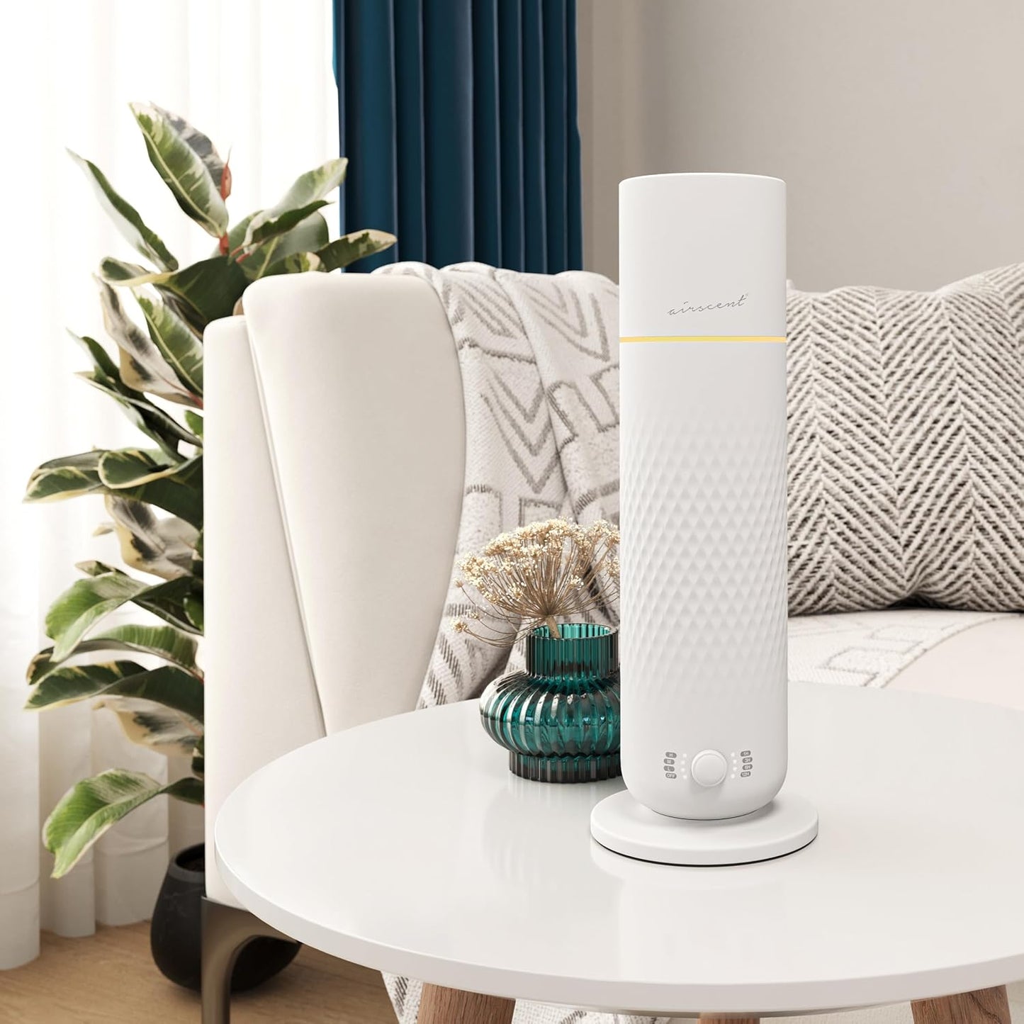 The AirScent Waterless Diffuser - Cold Air Scent Diffuser Oil Machine | for Homes, Offices, Hotels and Spas - Aromatherapy Diffuser For Aesthetic Scenting - Black - 4.05 Oz - Fragrance Not Included