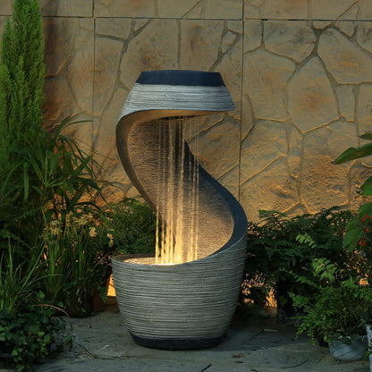 Sunlinua Modern Indoor Tabletop Water Fountain for Office Decor