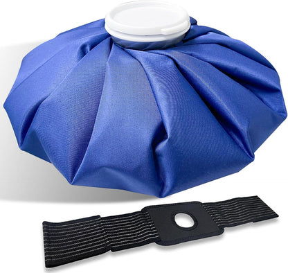 Ice Bags for Injuries, 3rd Gen Reusable Ice Packs, Hot & Cold Therapy Pain Relief, Ice Bag No-Leak & Waterproof, Traditional Ice Pack, Versatile & Durable, Blue (6 in + 11 in)