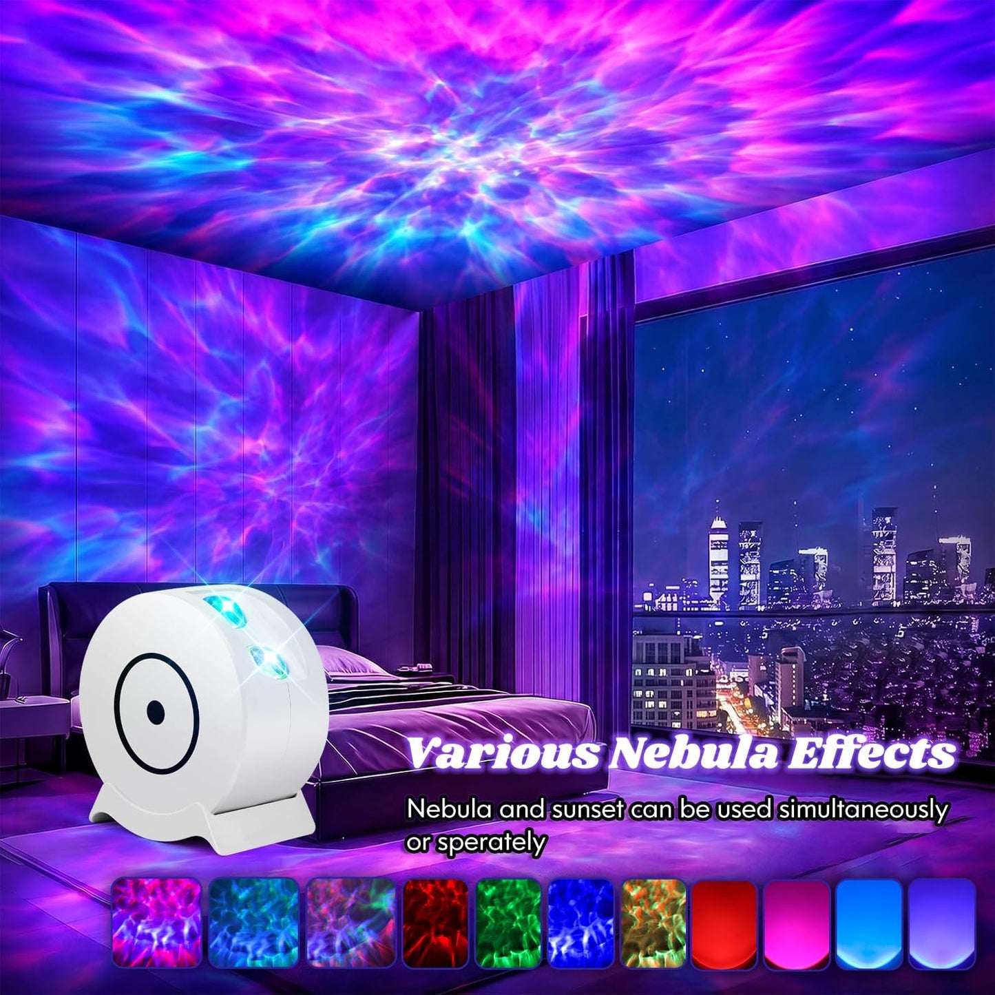 Galaxy Projector for Bedroom, Galaxy Light Projector with 41 Lighting Modes
