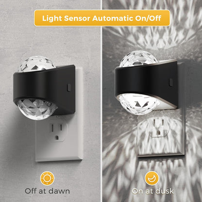 L LOHAS LED Night Light,Projector Night Light with Dusk to Dawn Sensor