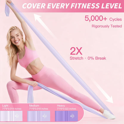 NANATI Pilates Kit, Home Pilates Workout Kit for Women, Pilates Equipment with 14.5" Pilates Ring and Ball, Resistance Bands, Ankle Weights, Sliders & Grip Socks for Home Workouts