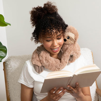 HUGIMALS Hugarounds Sidney the Sea Turtle 2.5 lb Microwaveable & Freezable Weighted Plush Neck & Shoulder Wrap | Soothing, Comforting Hugs for Self-Care & Relaxation | Unscented for Ages 2+
