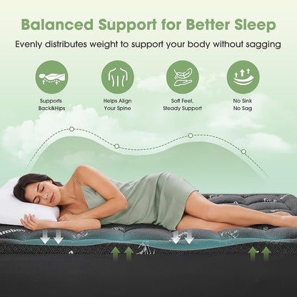 Mattress Pad Queen Size, Cooling Pillow Top Mattress Topper, Ultra Soft Viscose Made from Bamboo, Breathable for Hot Sleepers, Deep Pocket 8"-20", Green