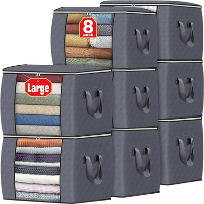 Fab totes Storage Bags for Clothes Blanket Storage Bins with Lids