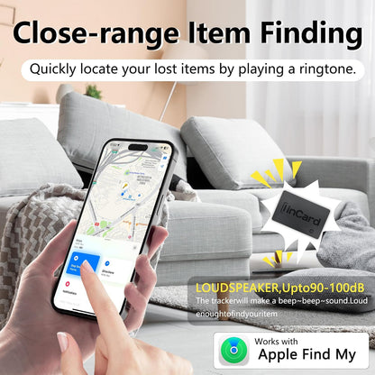 Wallet Tracker Card, Android & iPhone, Find My & Google, 5 Year Battery