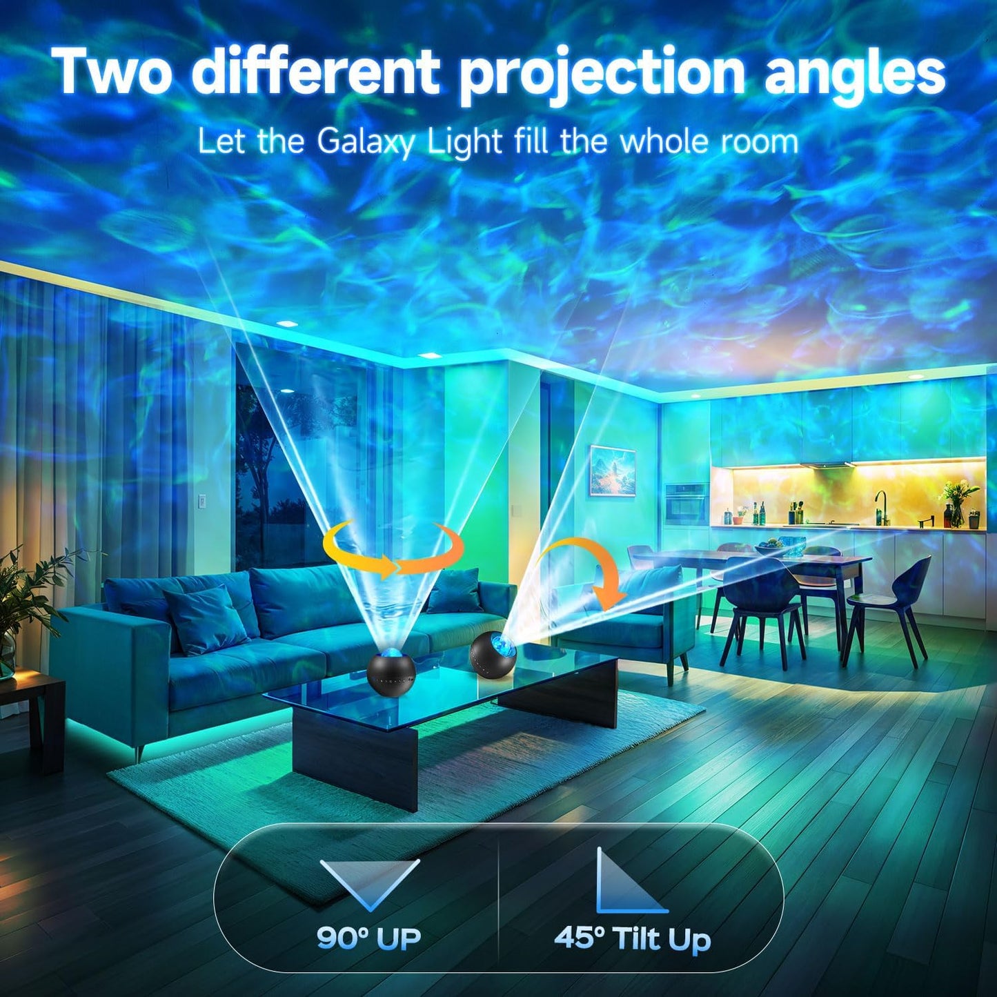 One Fire Galaxy Projector for Bedroom Birthday Gifts for Teen Boy Gifts, LED Galaxy Light Projector, 15White Noise HiFi Bluetooth Speaker,Remote&Timer Ceiling Projector Lights Trendy Stuff