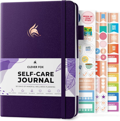 Clever Fox Self-Care Journal for Women, Daily Planner 5.8x8.3 Aquamarine
