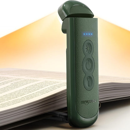 HIONXMGA Rechargeable Book Light,Clip-On Reading Light for Books in Bed