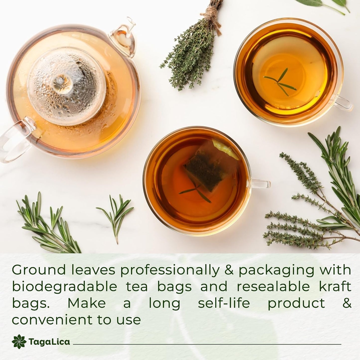 Tagalica, Premium 135 Dandelion Root Tea Bags, 100% Natural & Pure from Dandelion Root, Eco-Conscious Tea Bags, Herbal Tea. No Sugar, No Caffeine, No Gluten, Vegan