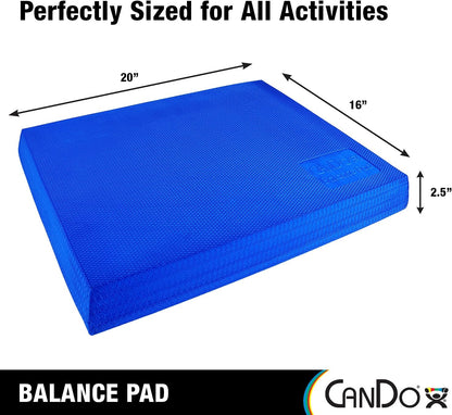CanDo Balance Pad - Foam Stability Trainer for Balance, Stretching, Physical Therapy, Mobility, Rehabilitation and Core Strength Training
