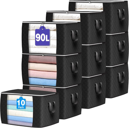 90L Large Storage Bags, Clothes Storage Bins Closet Organizers