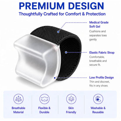 Big Toe Spacers,Hallux Valgus Corrector,Relieve Bunion Pain,Prevent Overlapping Toes, All-Day Comfort for Men & Women, Fits in Shoes.