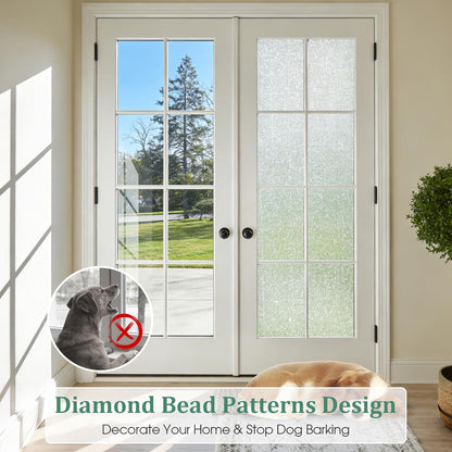 Coavas Blackout Window Privacy Film, Geometric Pattern, 11.8" x 78.7"