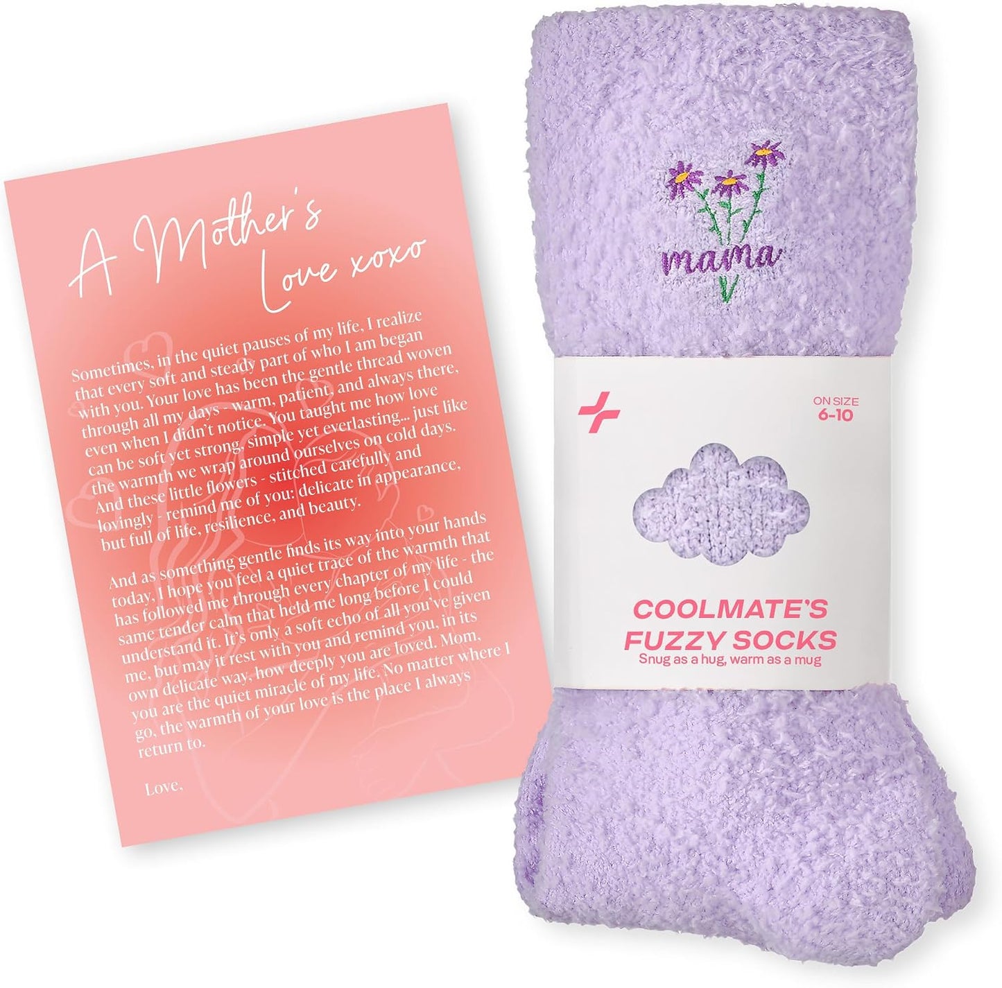 COOLMATE Fuzzy Socks for Women Gift Box – Cozy Soft Cloud Socks for Spa Home, Mother’s Day Gifts for Mom Grandma