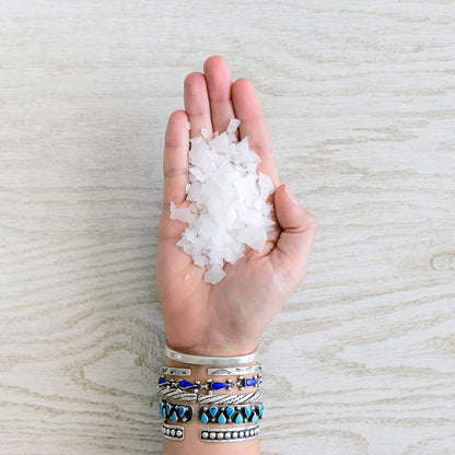 Asutra Lavender Magnesium Chloride Flakes for Bath, Pure Zechstein (2lbs)