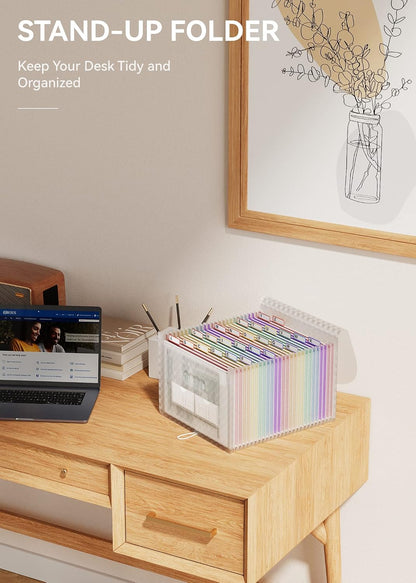 ABC life 26 Pockets Accordion File Organizer, Expanding File Folders