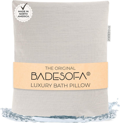 BADESOFA® Luxury Bath Pillow M in Ivory, Quick-Drying Bath Back Pillow