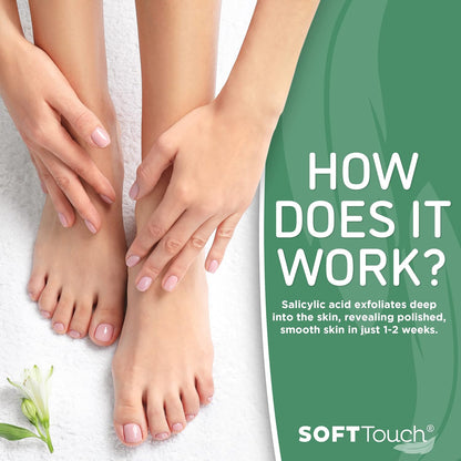 Dermora Soft Touch Foot Peel Mask - Pack of 2 Feet Peeling Masks for Dry, Cracked Heels & Calluses - Exfoliating Foot Mask Peel for Baby Soft Skin (Original)