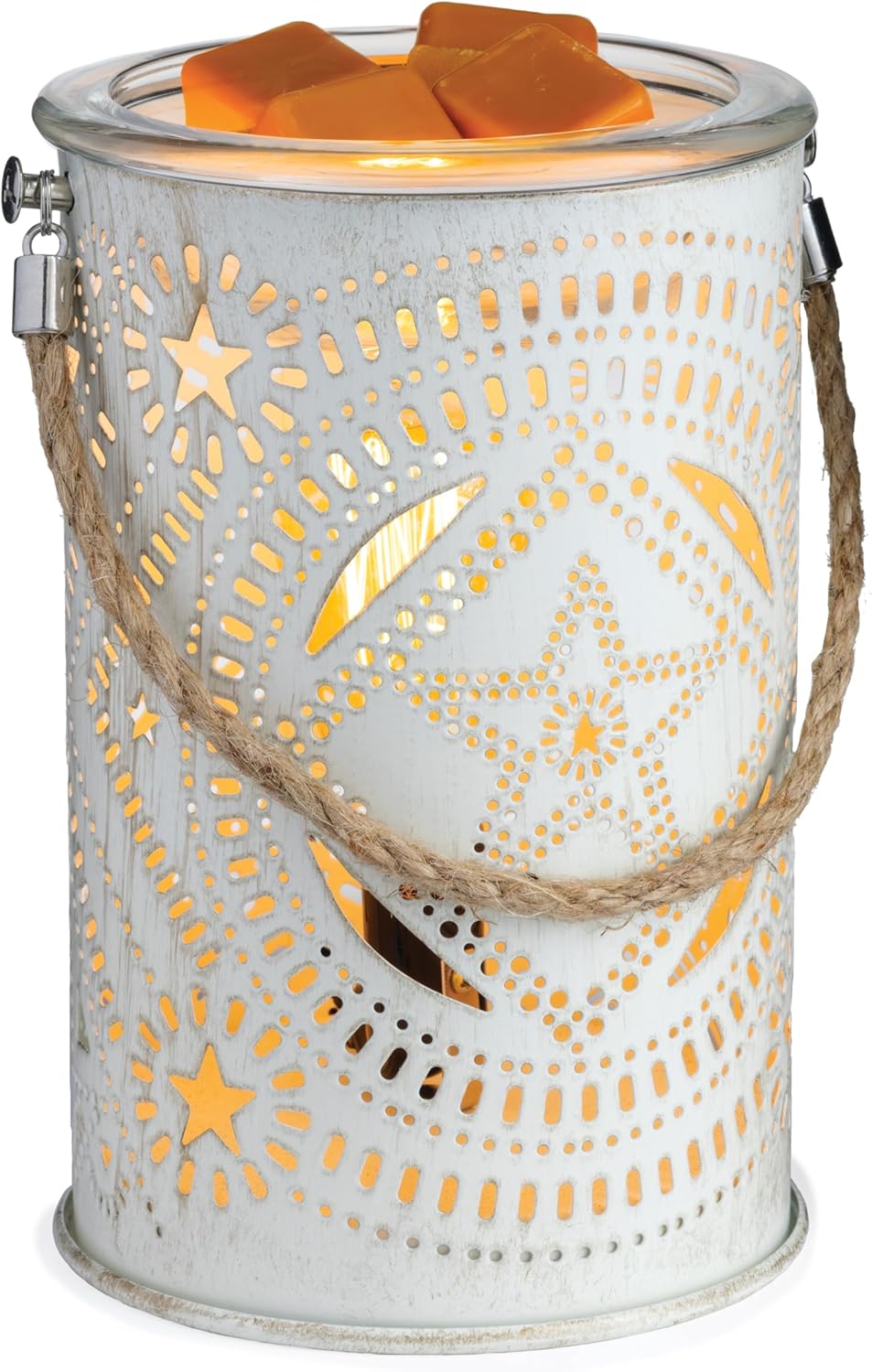 Candle Warmers ETC. Vintage Bulb Illumination Fragrance Warmer- Light-Up Warmer for Warming Scented Candle Wax Melts and Tarts to Freshen Room, Apothecary