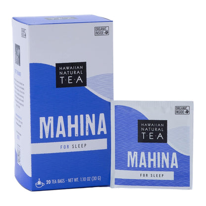 Hawaiian Natural Tea Mahina Chamomile Mamaki Tea Bags, Caffeine-Free, 20 Ct