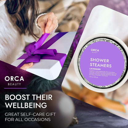 Shower Steamers Aromatherapy - Relaxation Gifts for Women, Shower Bombs, Unique Spa Gifts Shower Tablets, Stocking Stuffers for Women & Men (Advent Calendar 2025)