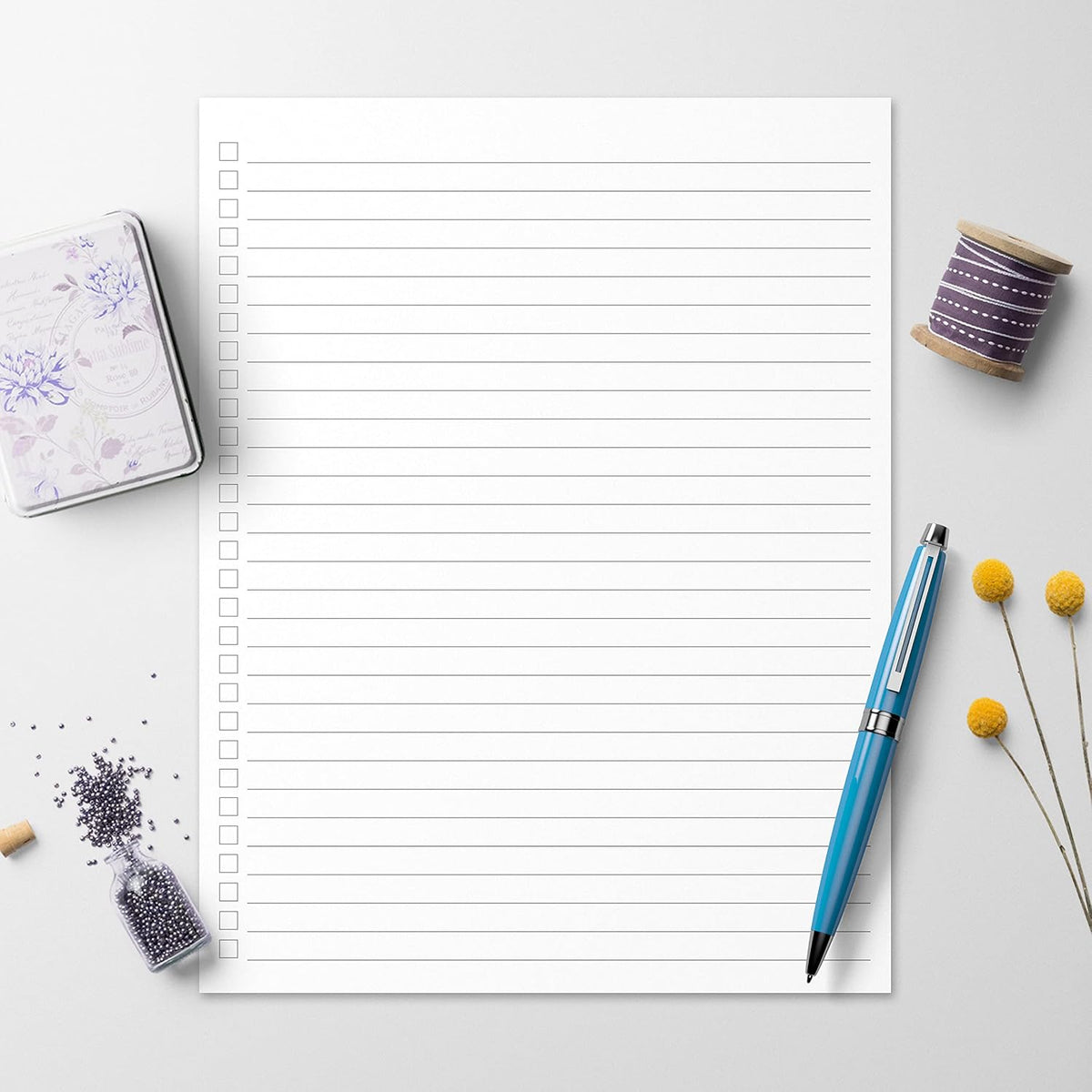 321Done Checklist Notepad, 5.5x8.5 Inches, 50 Sheets, To Do List