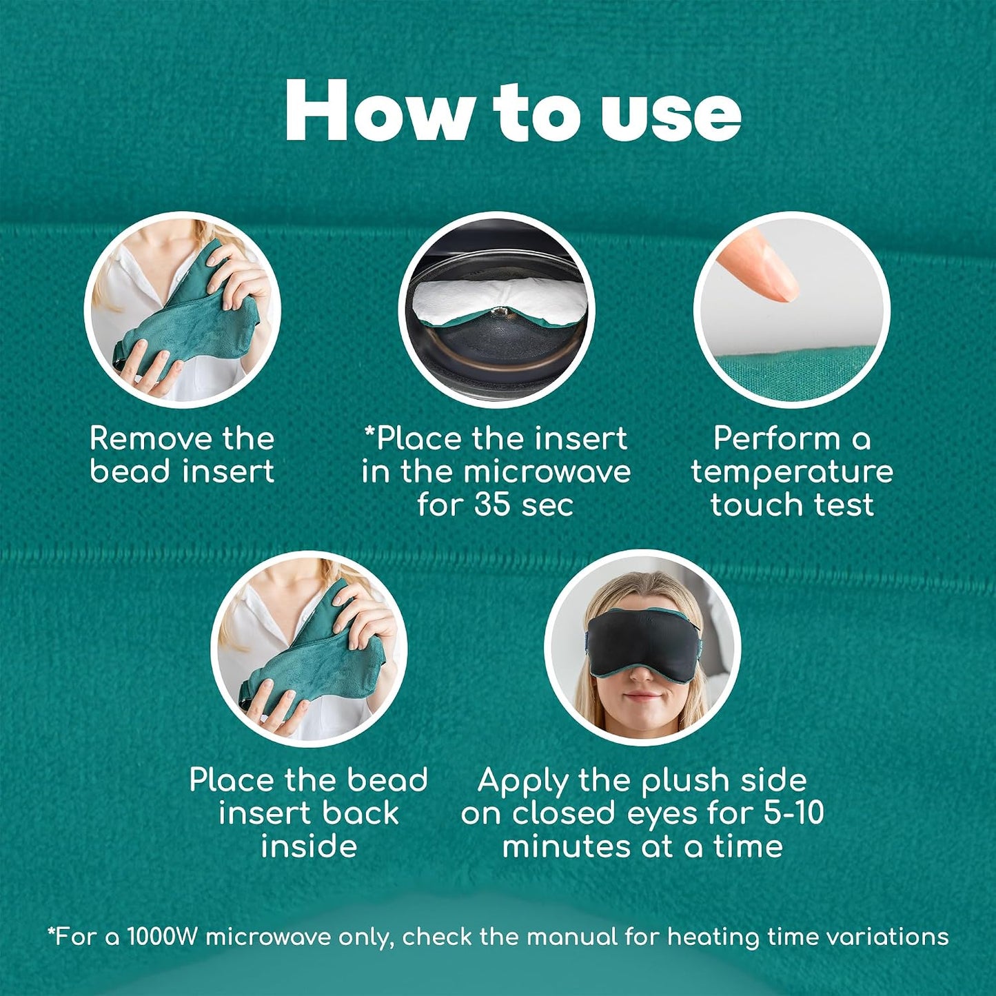 Medi Grade 2-in-1 Heat and Cooling Eye Mask - Microwave Activated Heated Eye Mask for Dry Eyes, Styes and Blepharitis and Integrated Cooling for Puffy Eyes, Dark Circles or Migraines