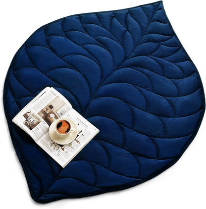 Kaisa Weighted Lap Blanket 7 lbs 41" x 53", Cozy Luxury Crystal Velvet Small Weighted Blanket for Adults, Portable Travel Weighted Blanket for Relaxation, All-Season Blanket, Machine Washable, Green