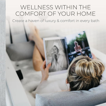 BADESOFA® Luxury Bath Pillow M in Ivory, Quick-Drying Bath Back Pillow