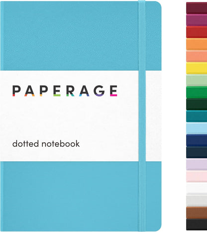 PAPERAGE Lined Journal Notebook, Hardcover Journal for Women & Men, 160 Pages, (5.6 in x 8 in), College Ruled Journaling Notebook for Work, School Supplies & Note Taking, (Black)