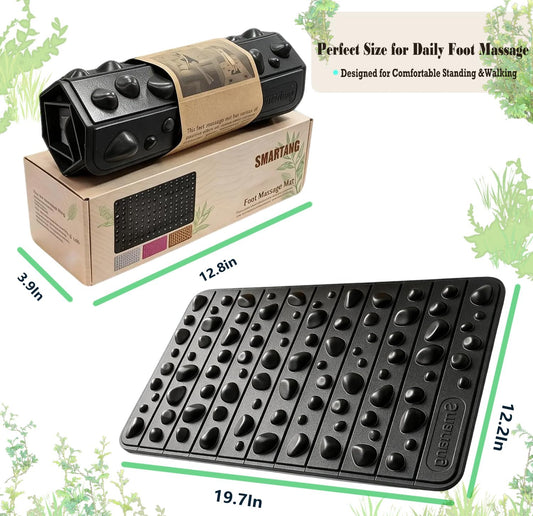 Smartrang High Elasticity Acupressure Mat, Foldable Particle Foot Massager, Pressure Point Pad for Relieve Foot Pain, Fasciitis
