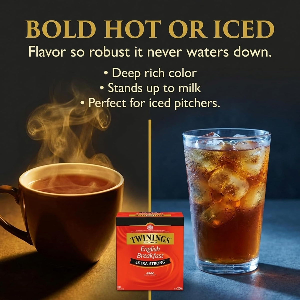 Twinings Extra Strong English Breakfast Tea Bags 80s