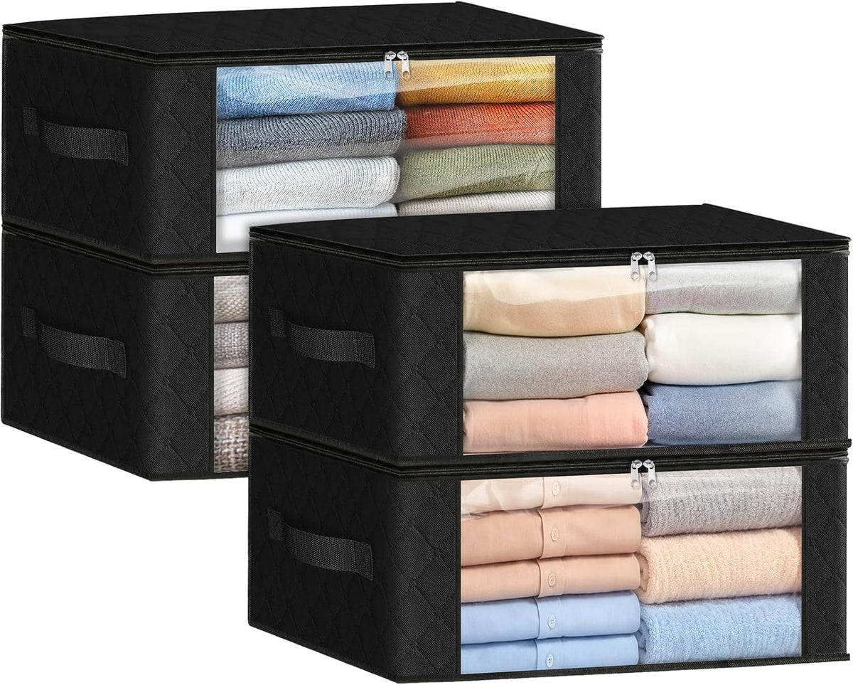 Fab totes Storage Bags for Clothes Blanket Storage Bins with Lids