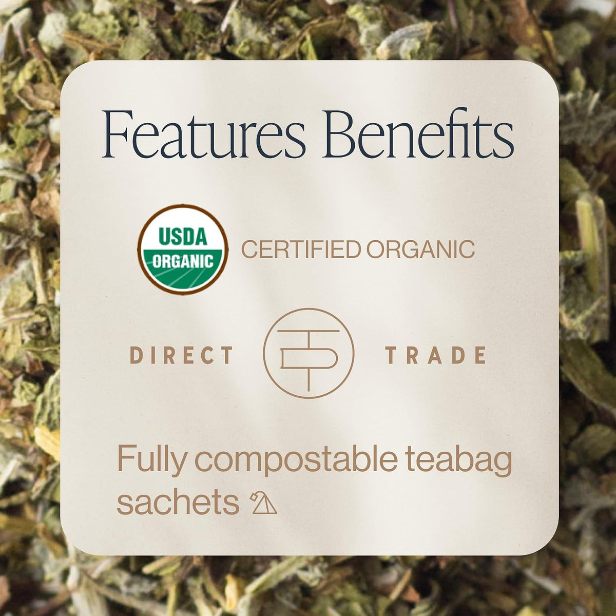 Rishi Tea Lavender Mint Organic Herbal Sachet Tea Bags, Caffeine Free, 15ct