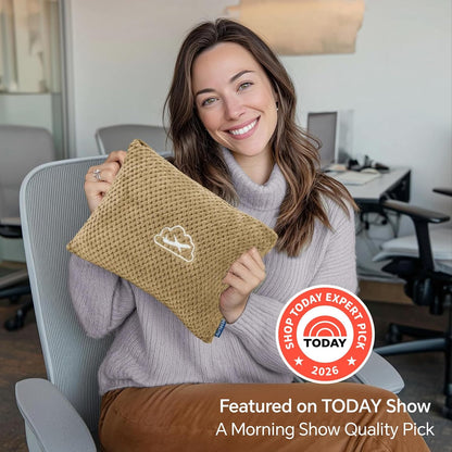 BEDELITE Travel Blanket with Bag, Jacquard Fleece Blanket 65"x40", Blue