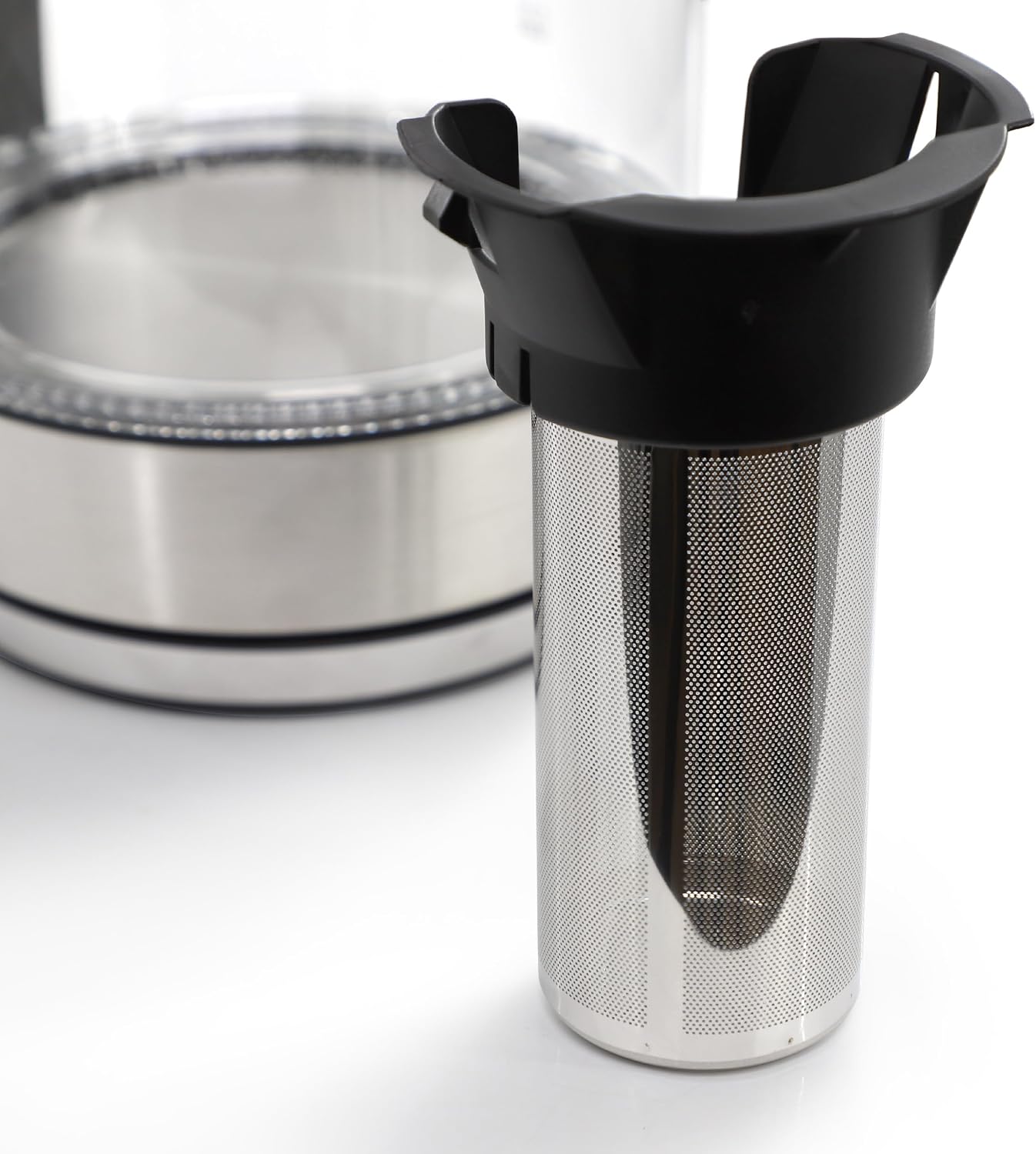 MegaChef Electric Watter Boiler/Tea Kettle (Glass, Silver, 1.8 Liter)