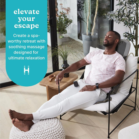 Homedics Back Massager with Heat, Shiatsu Neck and Back Massage Cushion