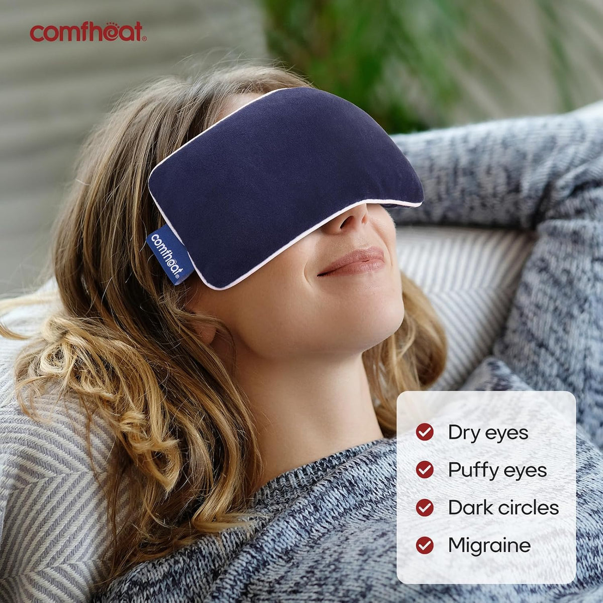 Unscented Weighted Eye Pillow for Yoga, Relaxation