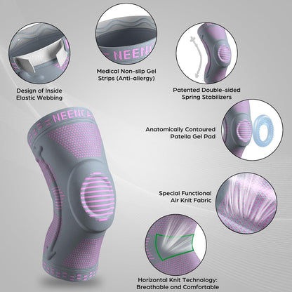 NEENCA Professional Knee Brace, Medical Knee Support for Women & Men Relief