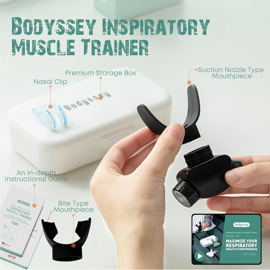Breathing Trainer | Premium Silicone Trainer | Boost Breathing Patterns | Adjustable Resistance Levels | Compact, Portable, and Easy to Maintain (Black)